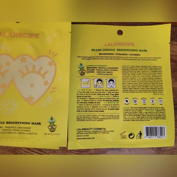 New LalaRecipe Brightening Masks (8-pack) - Picture 3 of 5